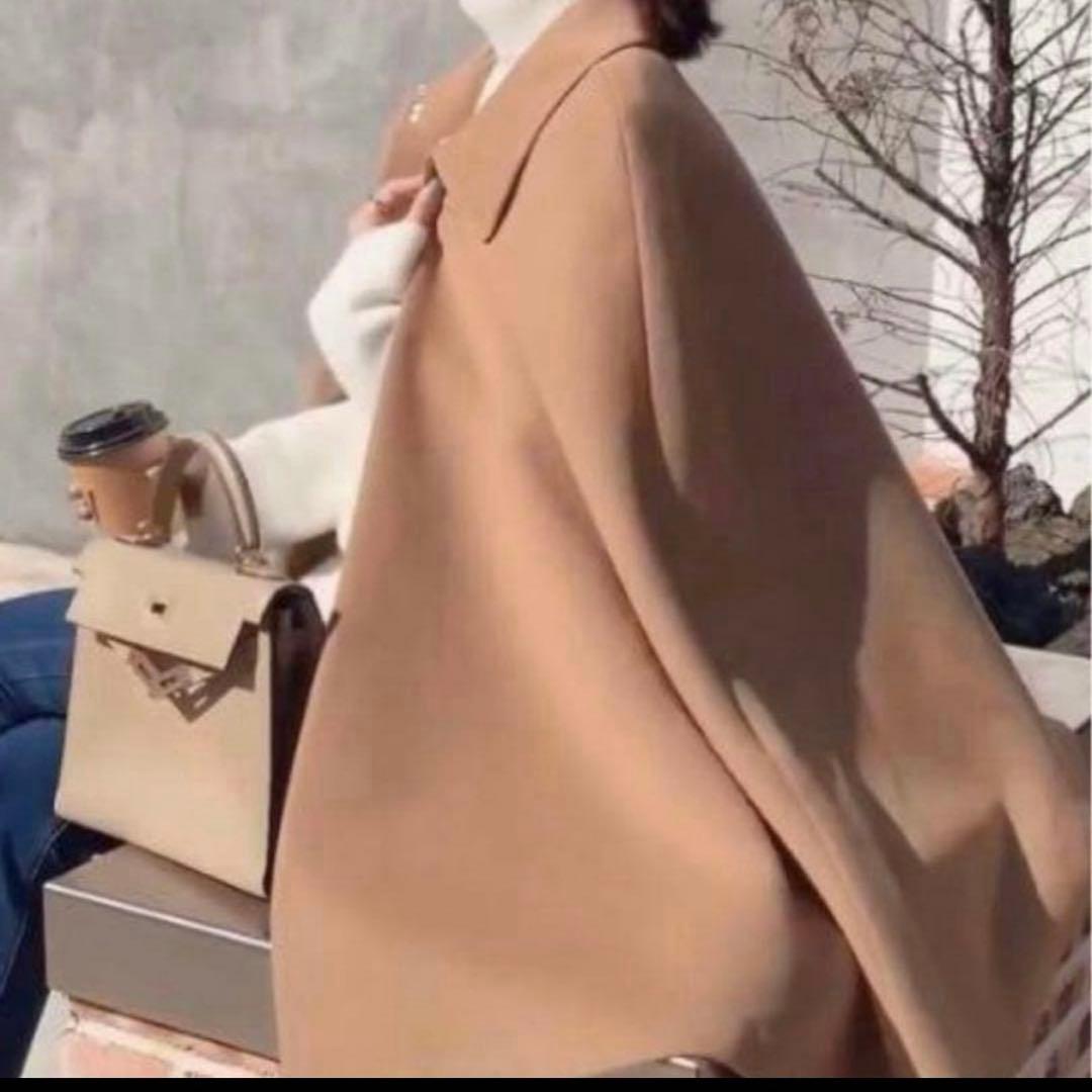 バースデーバッシュ 襟付き ケープ コート ポンチョ ファー 2WAY マント