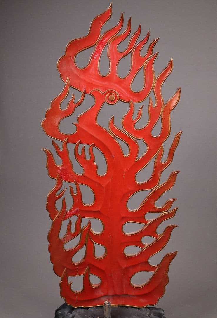 【MA827】仏教美術 木造 不動明王立像 全高68cm 仏像 彫刻 木彫 寺院