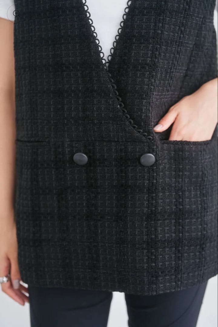 美品⭐︎connse ツイードベスト