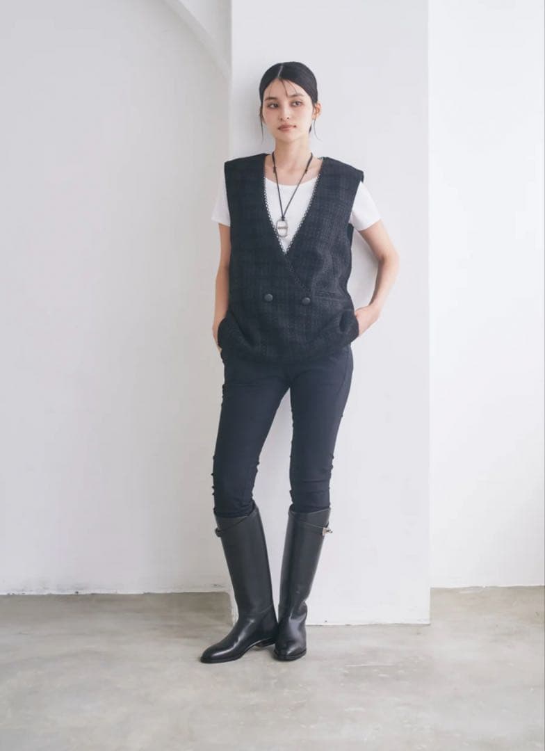 美品⭐︎connse ツイードベスト