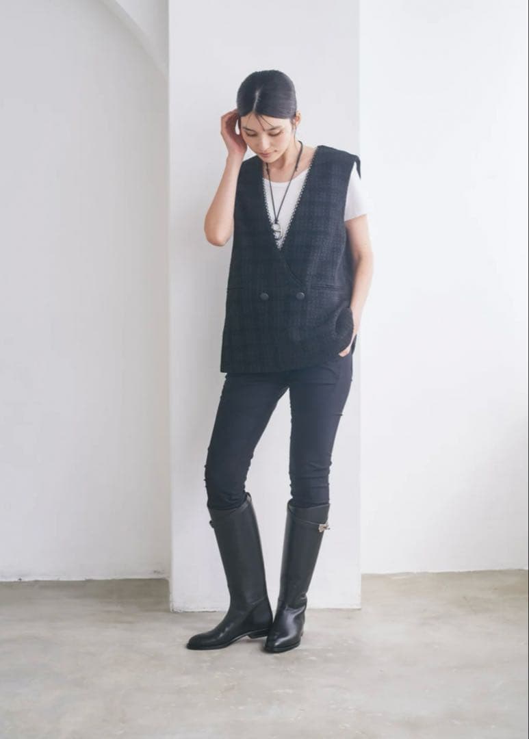 美品⭐︎connse ツイードベスト