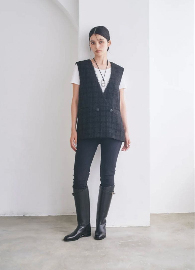 美品⭐︎connse ツイードベスト