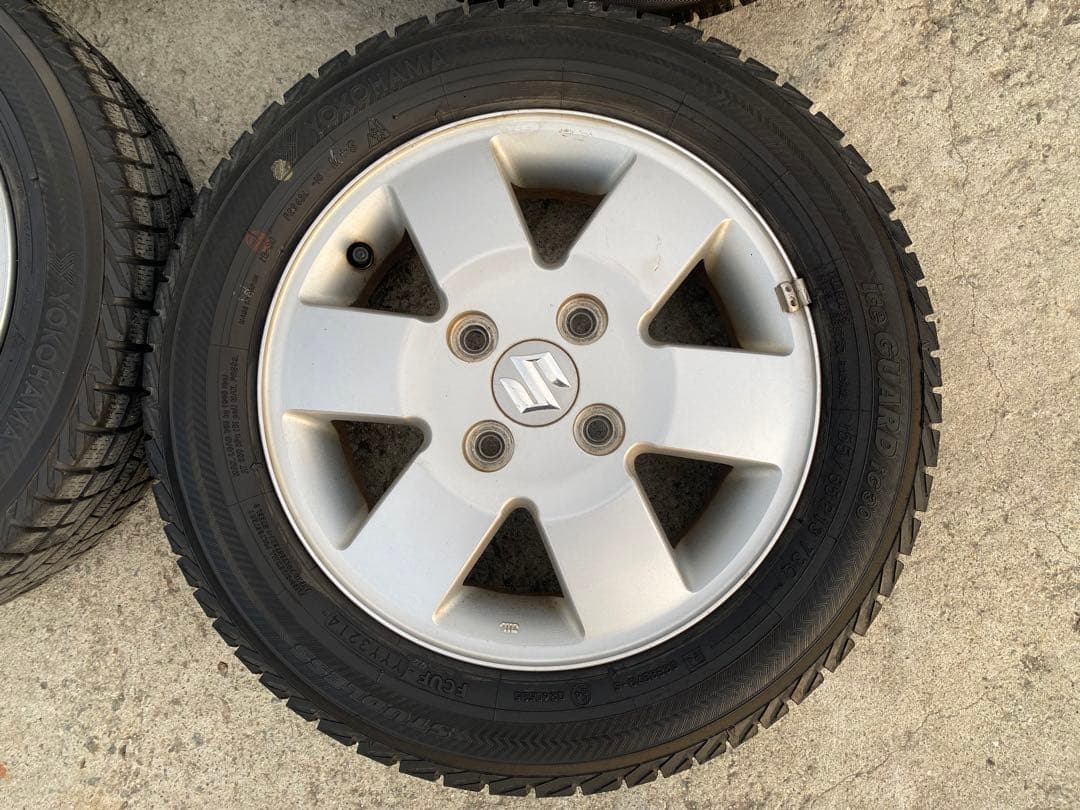 スズキ155/65R13 冬タイヤ4本ホイールセット　13インチ