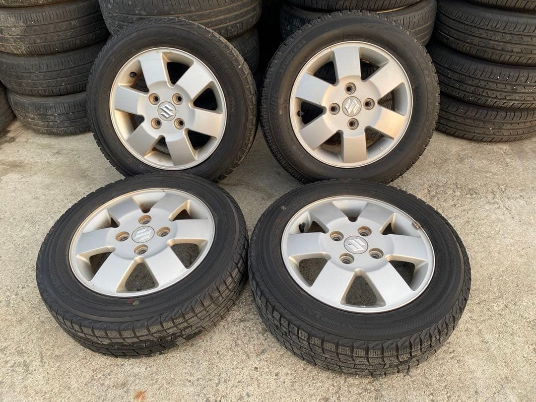 スズキ155/65R13 冬タイヤ4本ホイールセット　13インチ