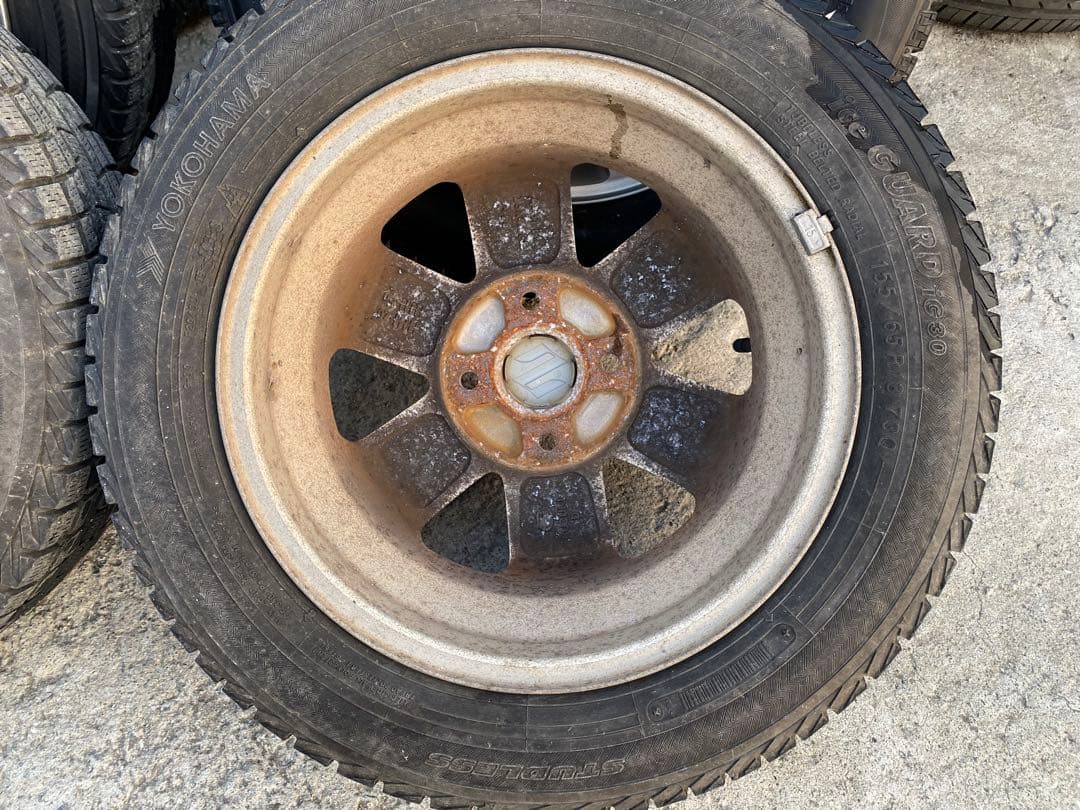 スズキ155/65R13 冬タイヤ4本ホイールセット　13インチ