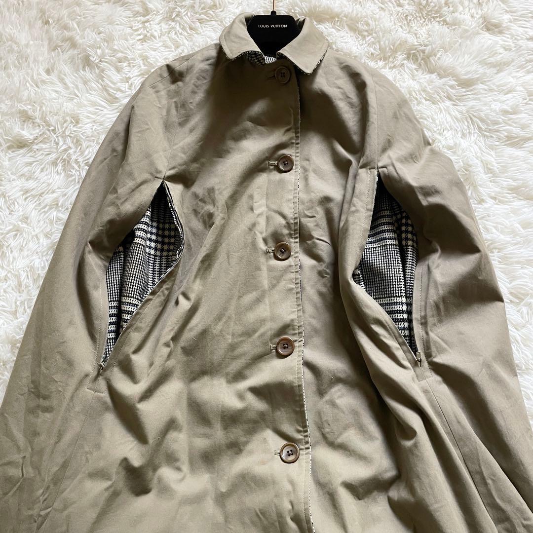 美品　バーバリーズ　ポンチョ　リバーシブル　フリーサイズ　英国製　2way