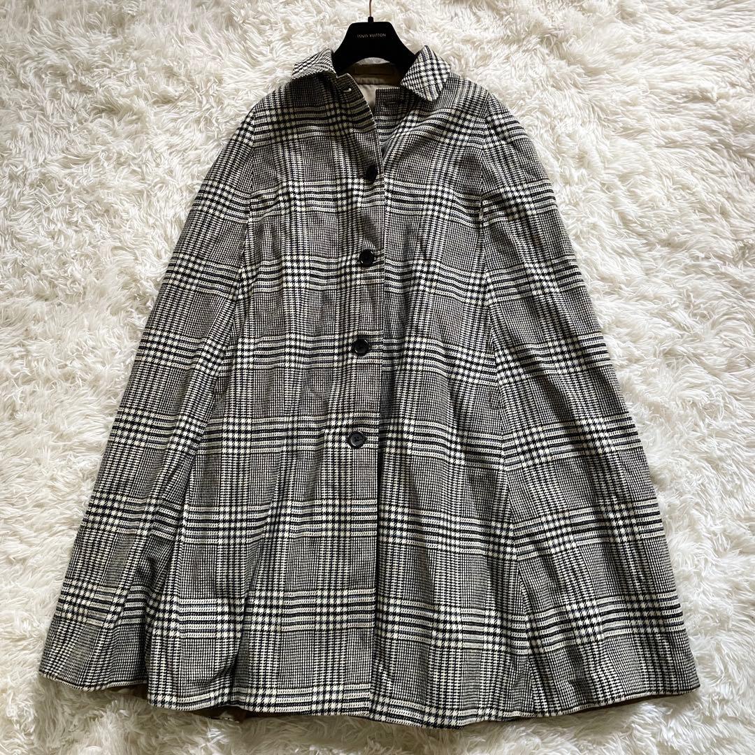 美品　バーバリーズ　ポンチョ　リバーシブル　フリーサイズ　英国製　2way