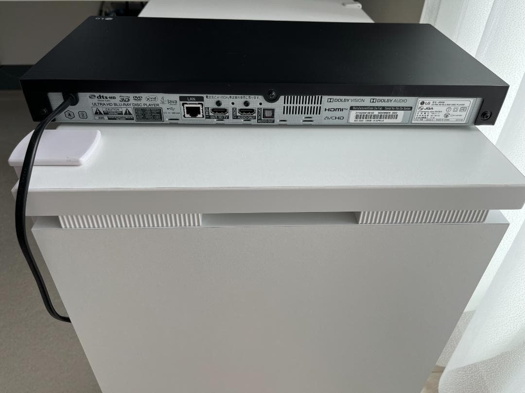 LG Ultra HD対応ブルーレイ／DVDプレーヤー 4K UBK90