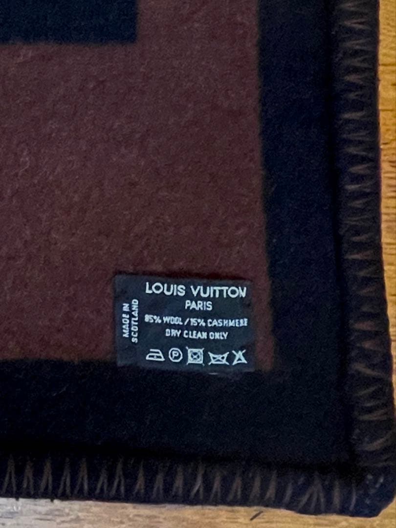 LOUIS VUITTON カシミア・ウール　ブランケット