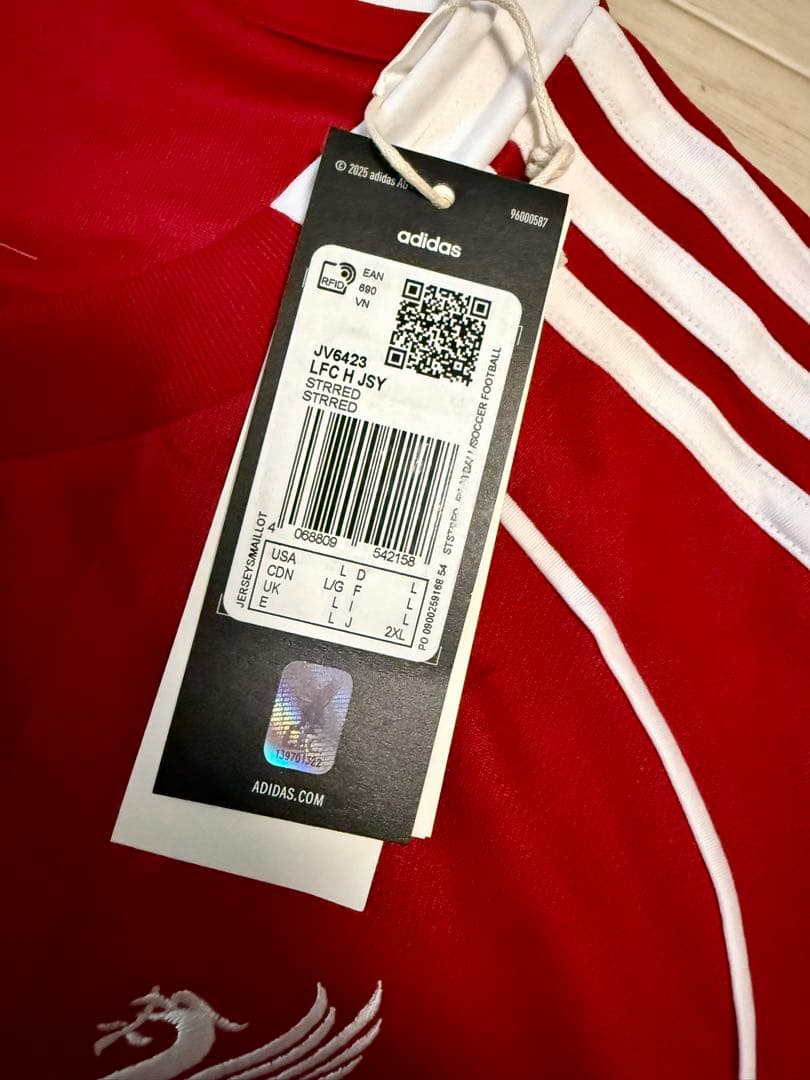 リヴァプール現地公式ストア正規品リヴァプール ユニフォーム ヴィルツ Lサイズ