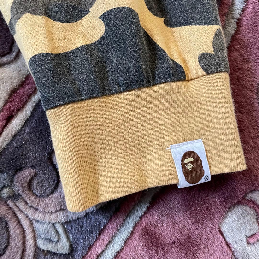 トップス A BATHING APE COLLEGE L/S TEE size S