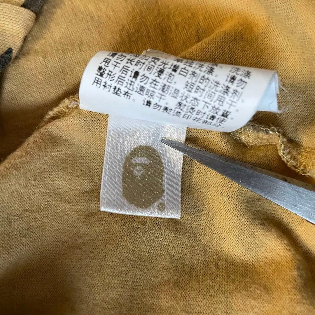 トップス A BATHING APE COLLEGE L/S TEE size S