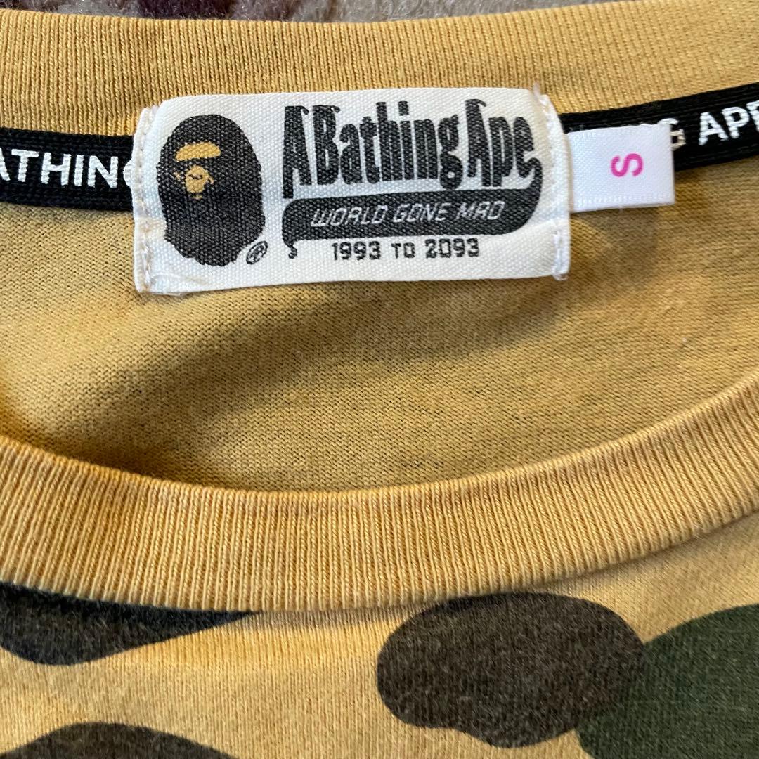 トップス A BATHING APE COLLEGE L/S TEE size S