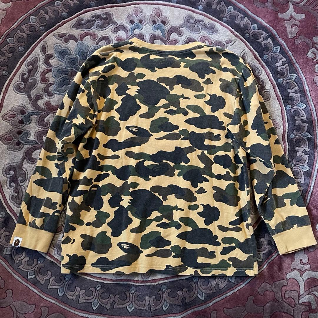 トップス A BATHING APE COLLEGE L/S TEE size S