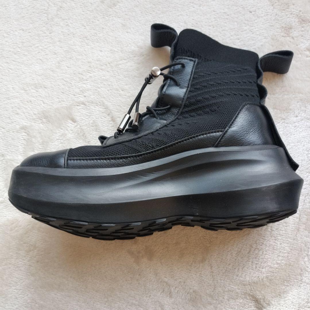 PRIDE 2024Sneakers ブラックMサイズレザー厚底メッシュレザー