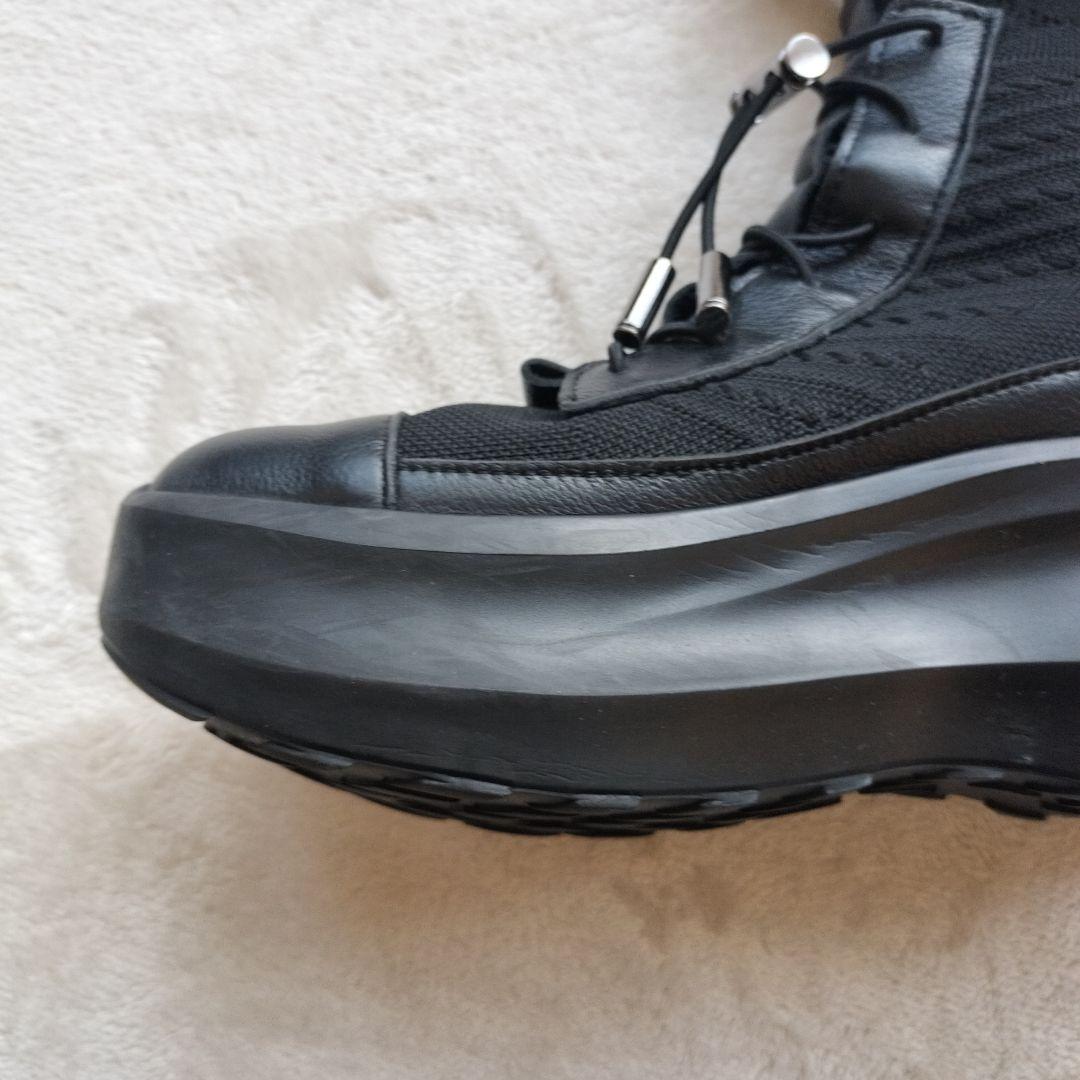 PRIDE 2024Sneakers ブラックMサイズレザー厚底メッシュレザー