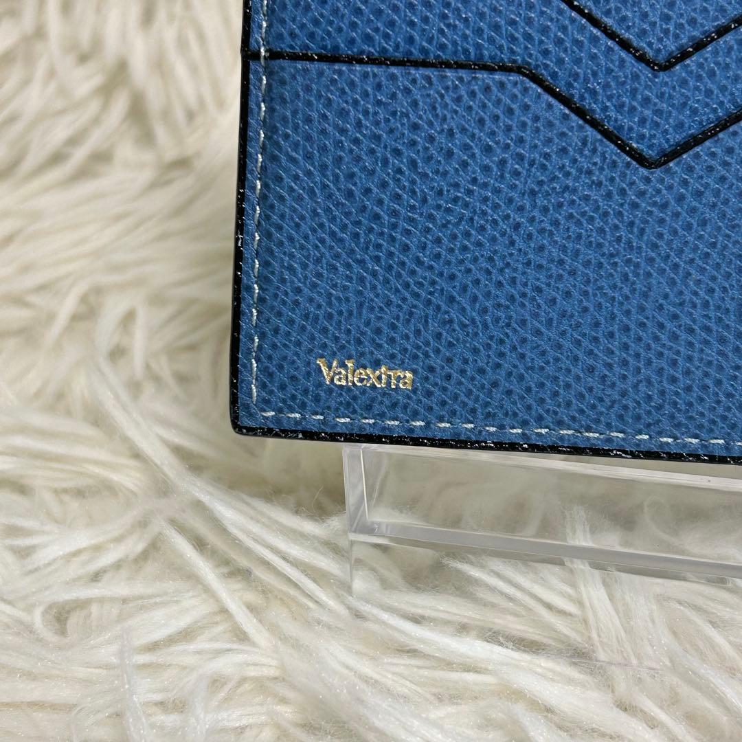 ✨良品✨ヴァレクストラ マネークリップ レザー コバルトブルー
