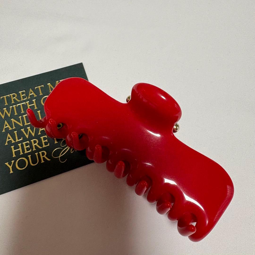 【Undo Hairware】No. 4 Claw クリップ　イタリア製　ロッソ