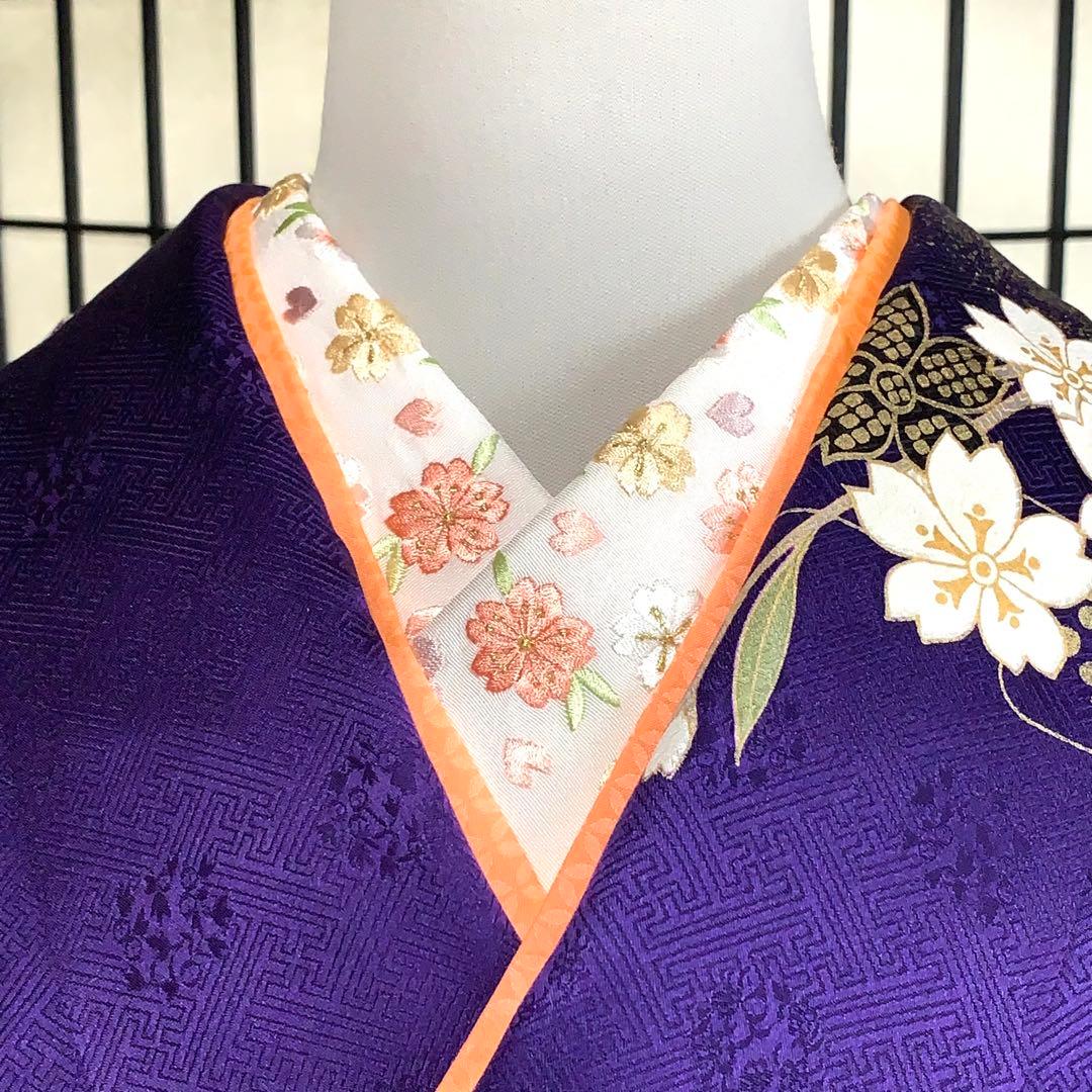 ロ*ズ様 【未使用級】振袖　6点セット やまと誂製　桜柄 　正絹　身丈161cm