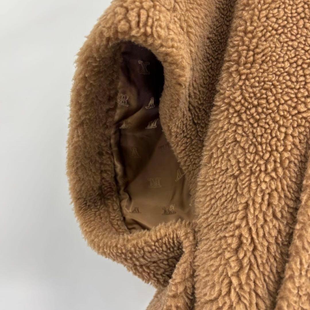 美品　マックスマーラ　MAX MARA　TEBE　テディケープ　F　キャメル