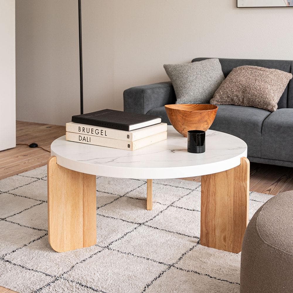 新品 送料込み センターテーブル ローテーブル 幅83cm ホワイト L