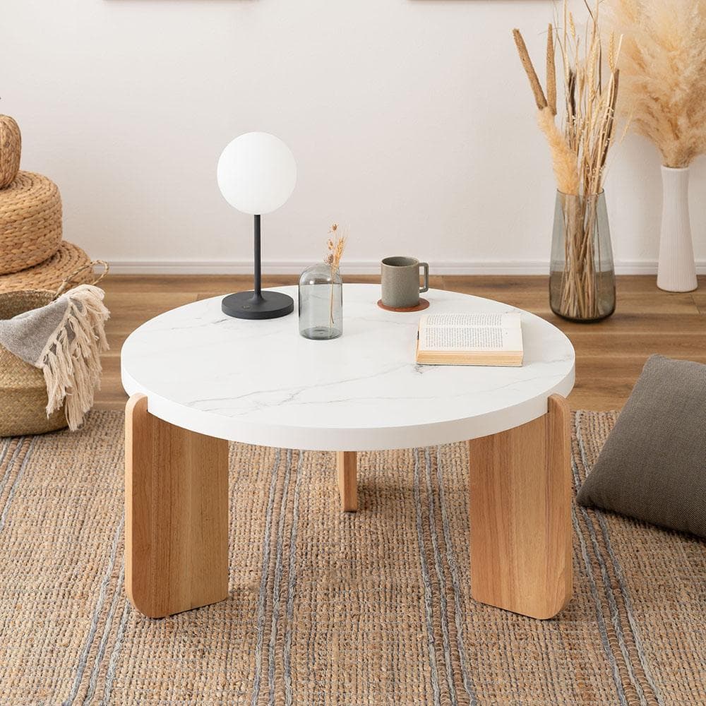 新品 送料込み センターテーブル ローテーブル 幅83cm ホワイト L