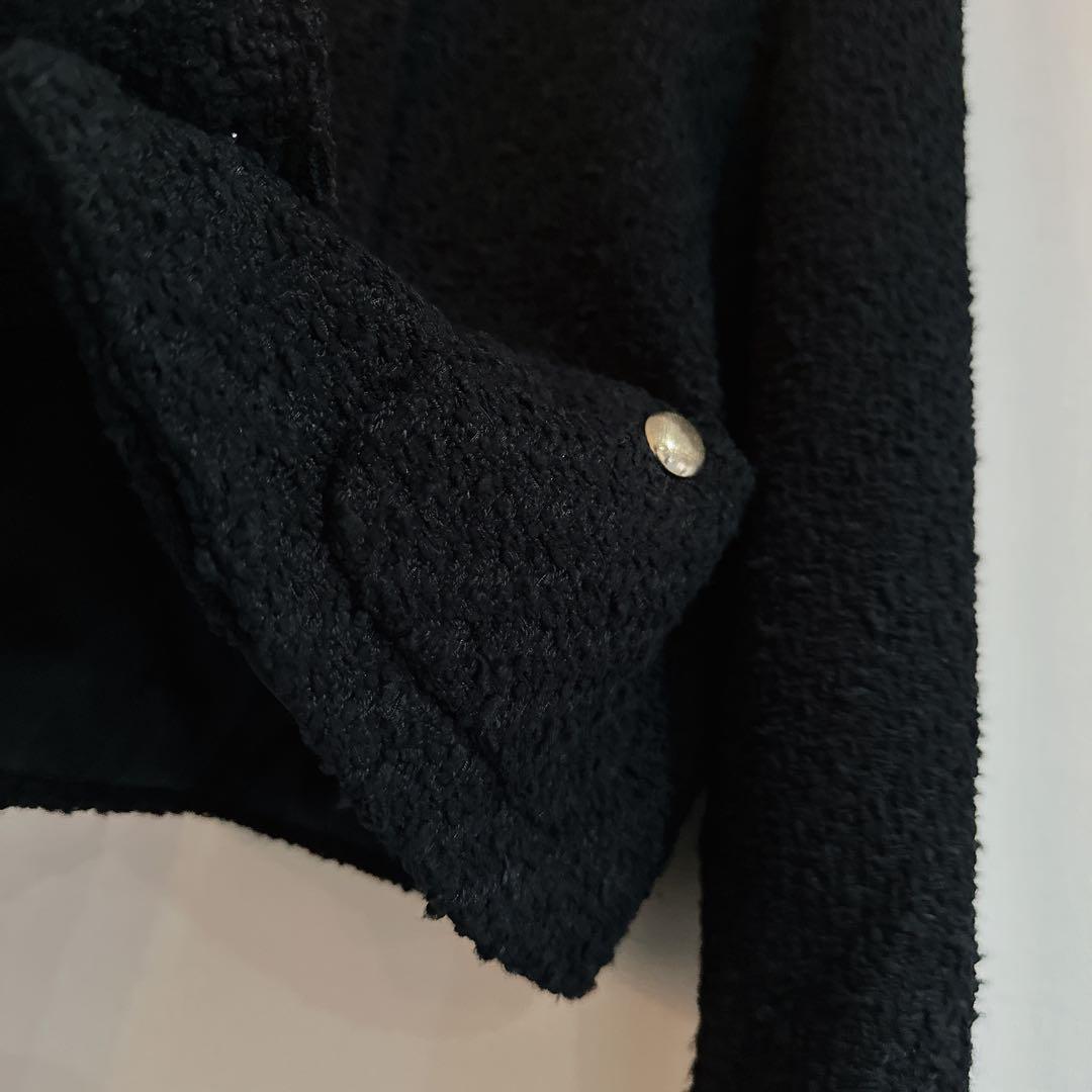 MAXMARA STUDIO マックスマーラ ブラック　ツイード　ジャケット