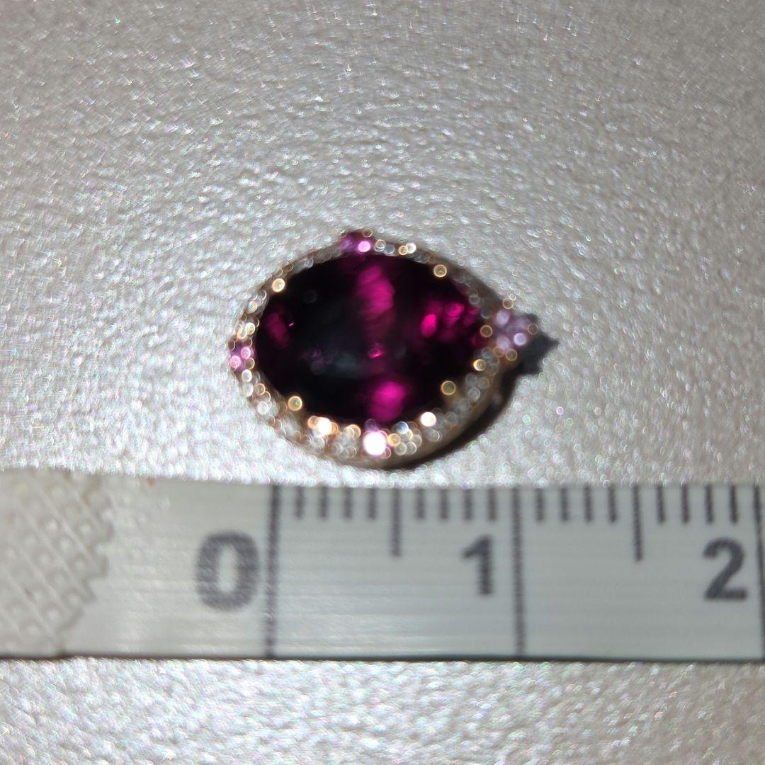 18K　ガーネット　ペンダントヘッド