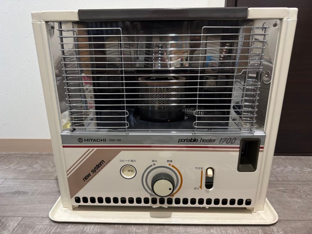 ★美品★HITACHI 石油ストーブ OVH-192 動作良好 昭和レトロ