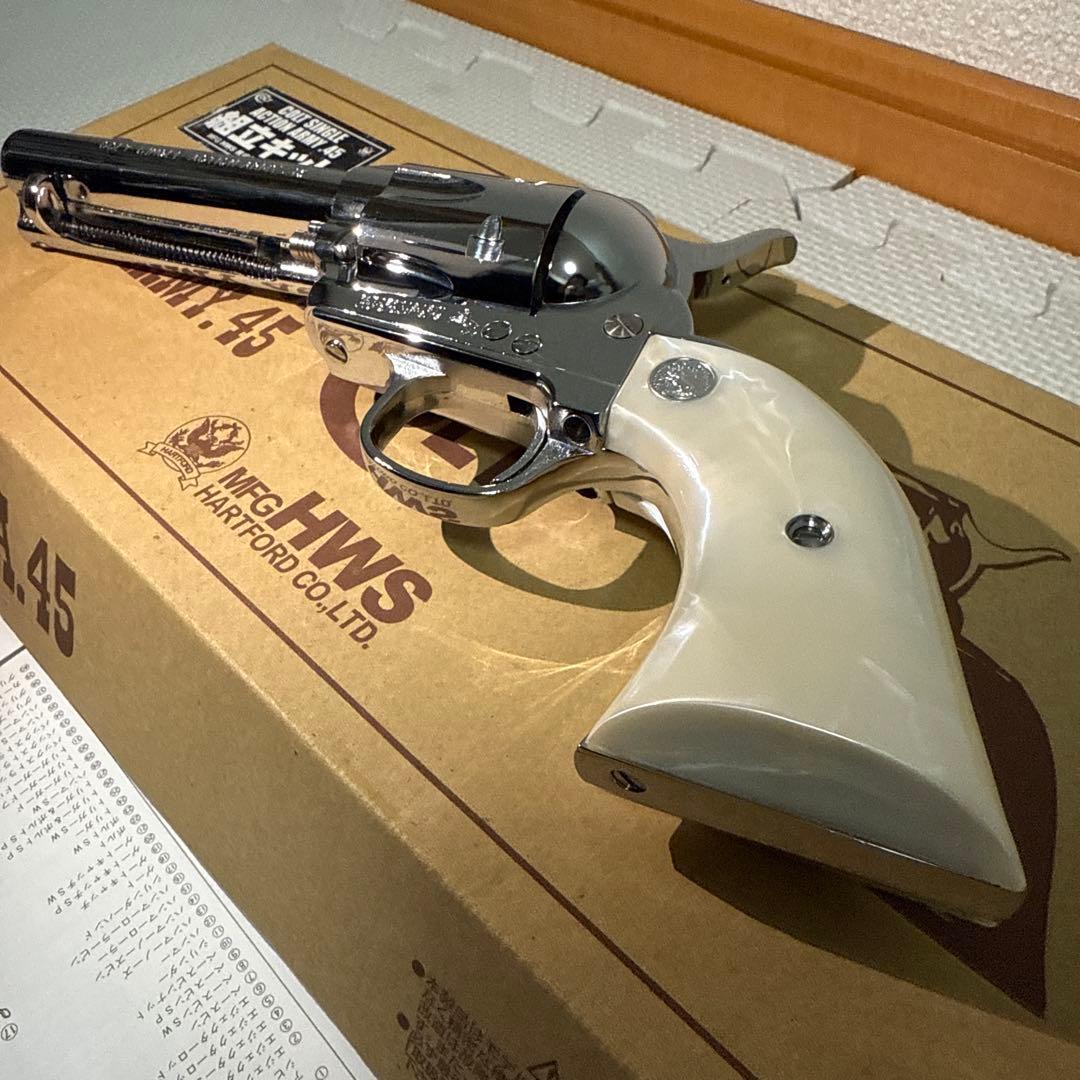 組立済未発火 ハートフォード SAA.45 シビリアン オールシルバー組立キット