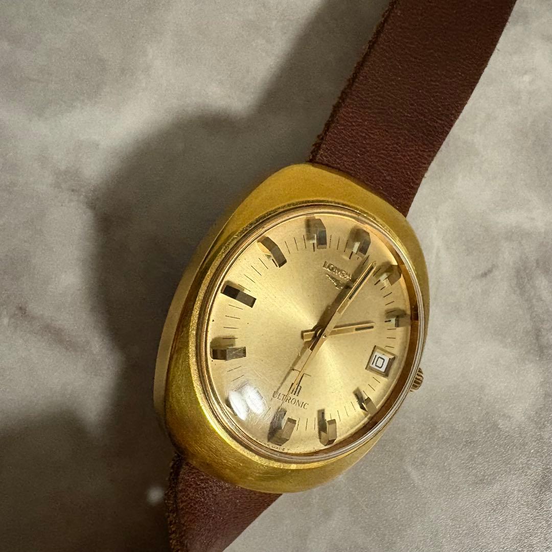 ロンジン ウルトロニック 音叉時計 金張り 動作品