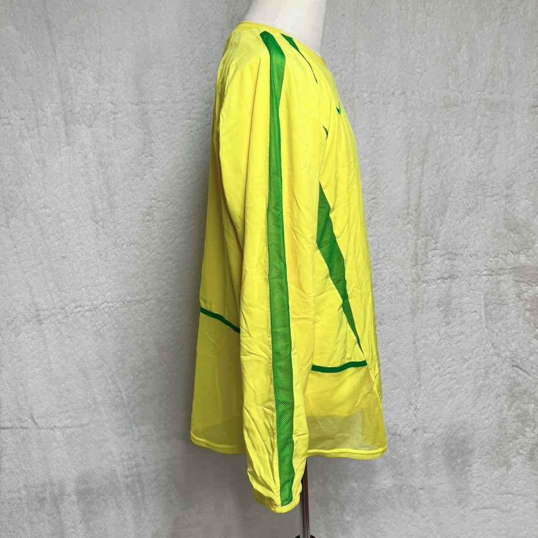 希少 日韓W杯 ブラジル プレーヤー支給 2レイヤー オーセンティック 長袖 L