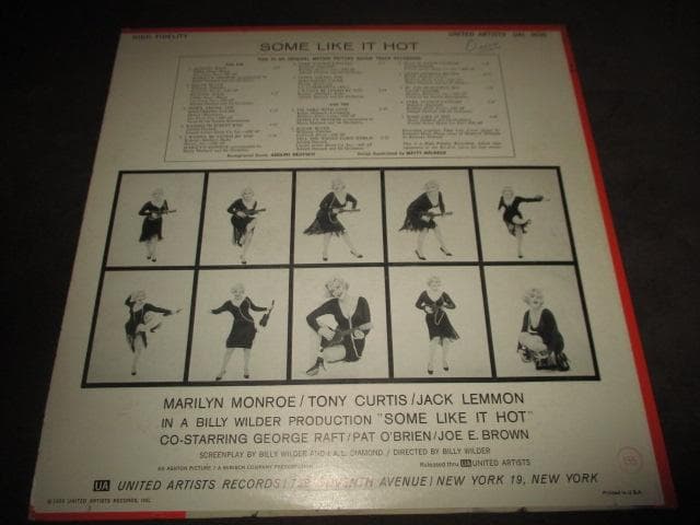 Some Like It Hot オリジナルサウンドトラック LP