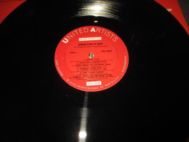 Some Like It Hot オリジナルサウンドトラック LP