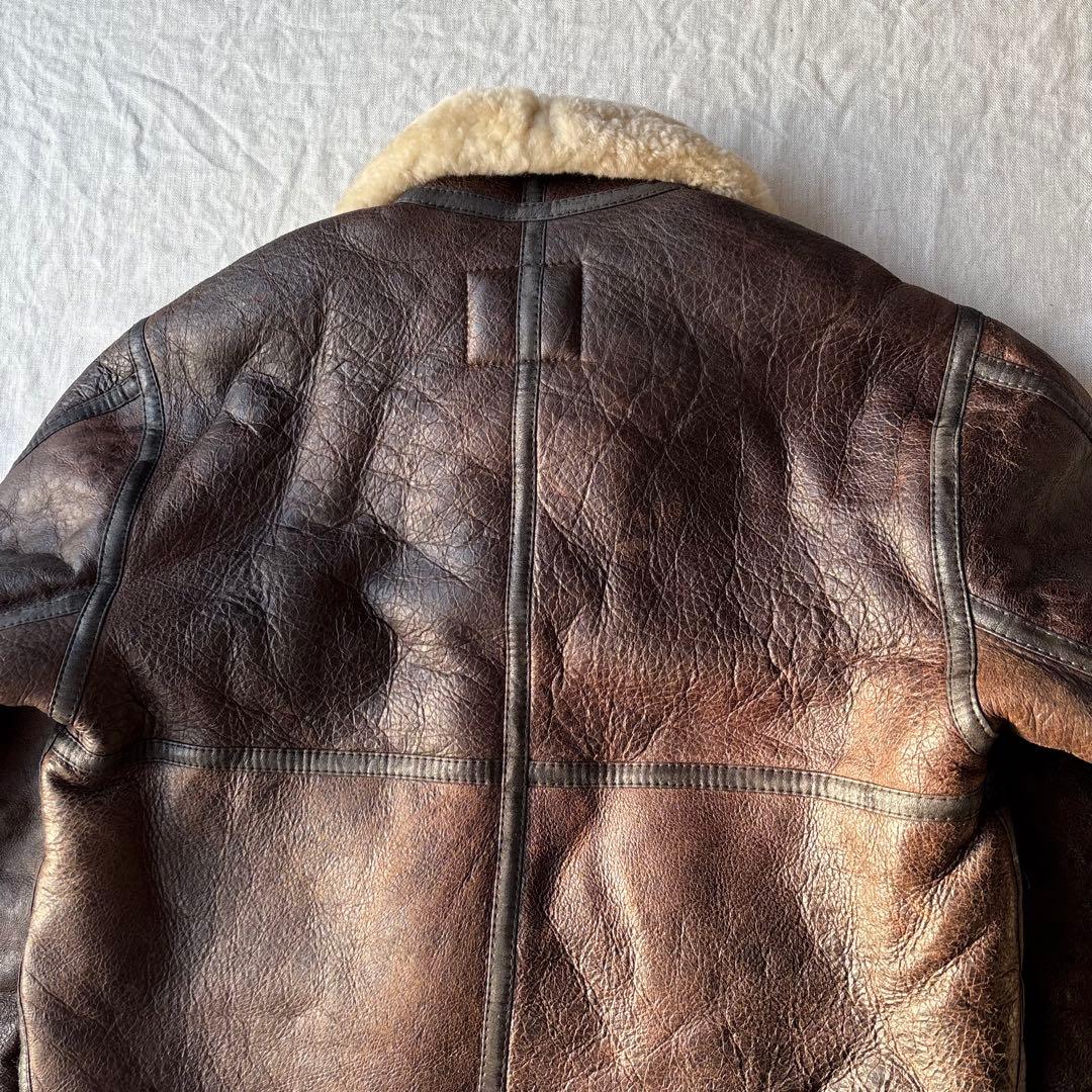 FEDELESS MILITARY INC. 極上 ムートン B-3 羊革 XL