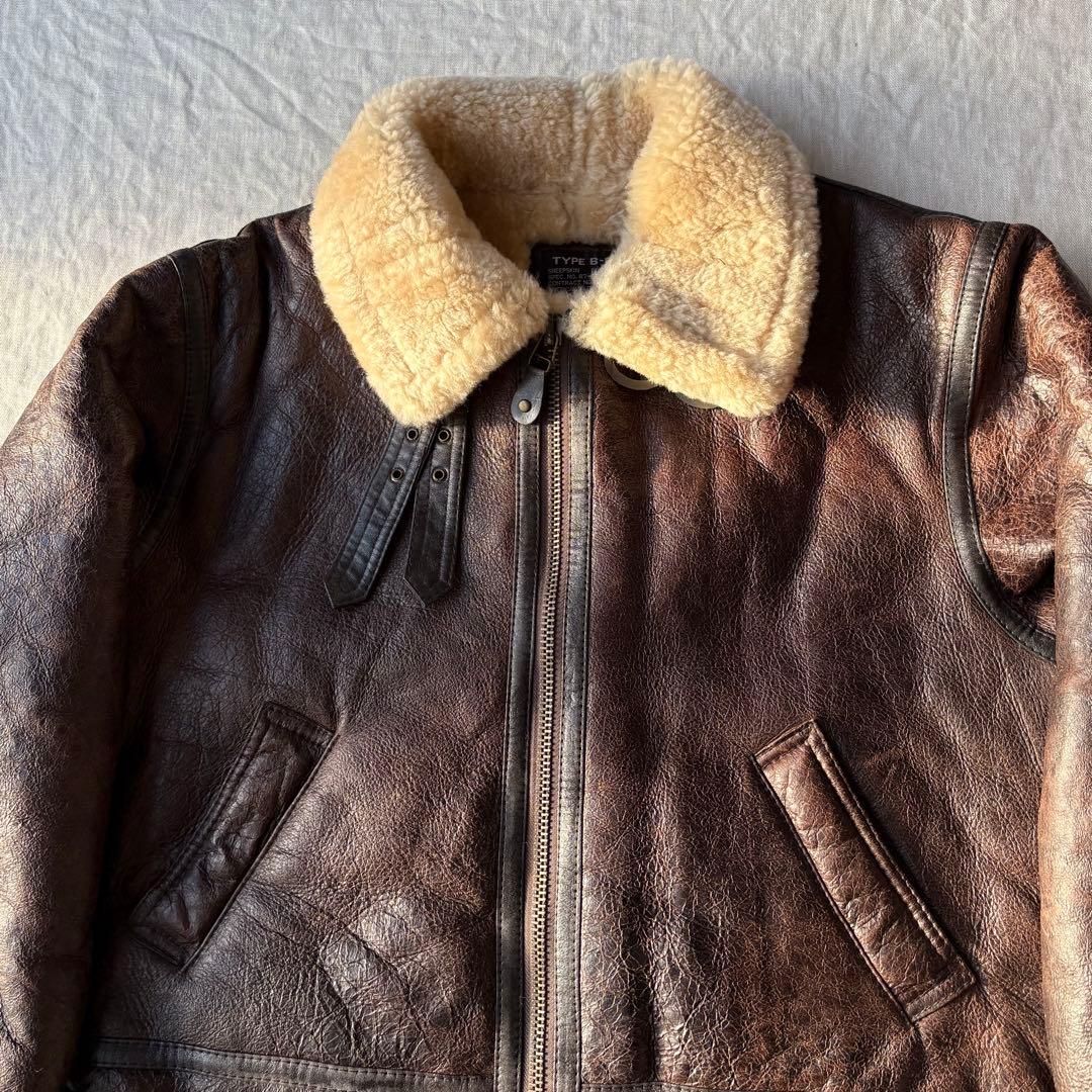 FEDELESS MILITARY INC. 極上 ムートン B-3 羊革 XL