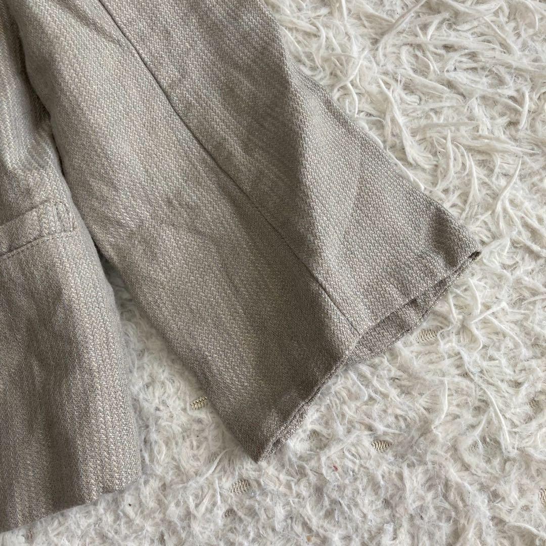 45rpm リネンジャケット グレー 3 ナチュラル カジュアル オフィス