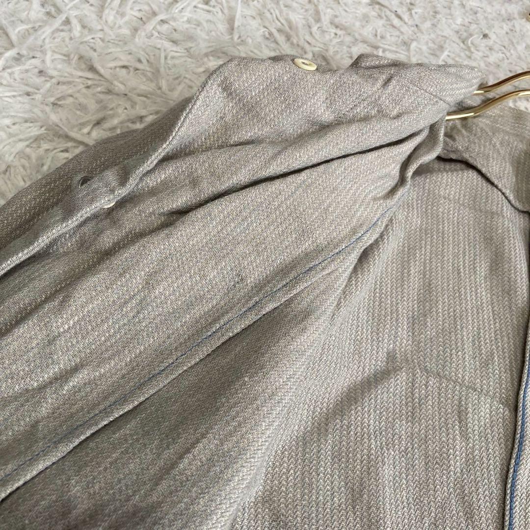 45rpm リネンジャケット グレー 3 ナチュラル カジュアル オフィス