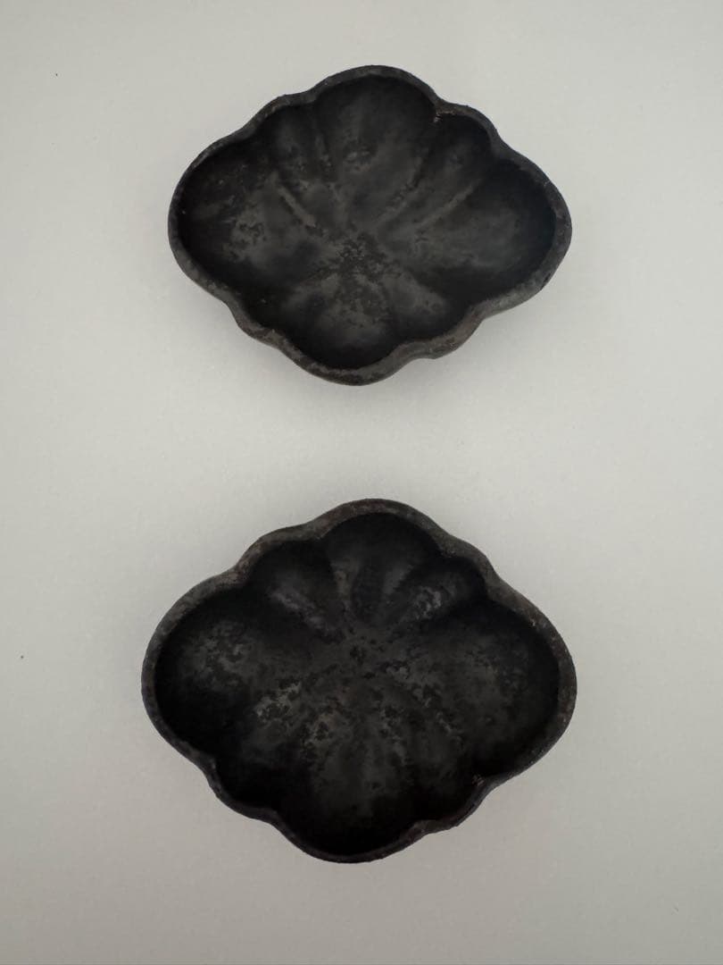 【安福由美子さん】錆F深小鉢(1枚)＋錆木瓜深豆皿(2枚)