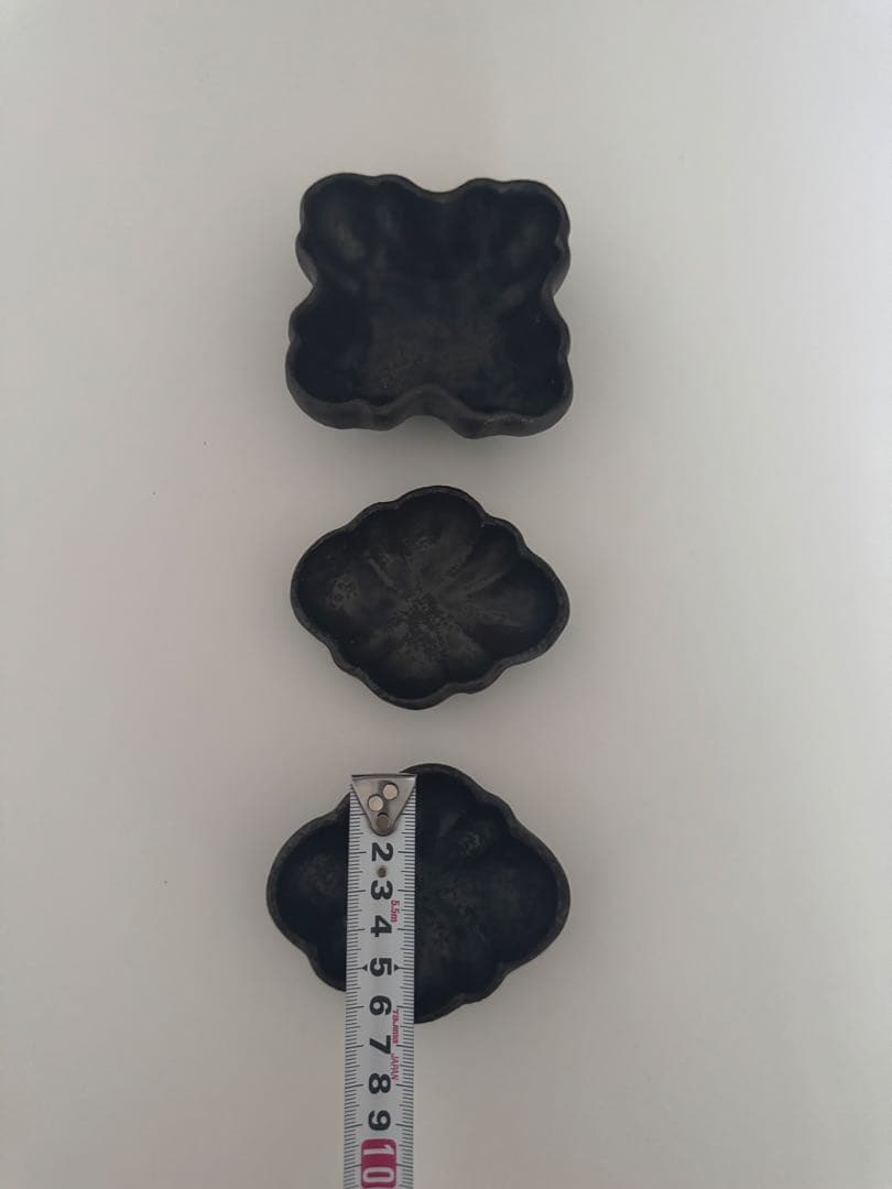 【安福由美子さん】錆F深小鉢(1枚)＋錆木瓜深豆皿(2枚)