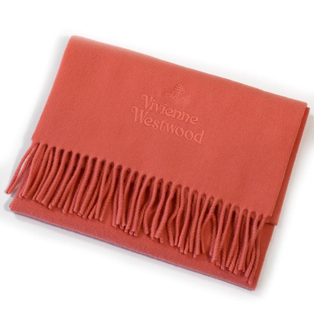 新品BOXタグ付ヴィヴィアンウエストウッド マフラー ピーチ