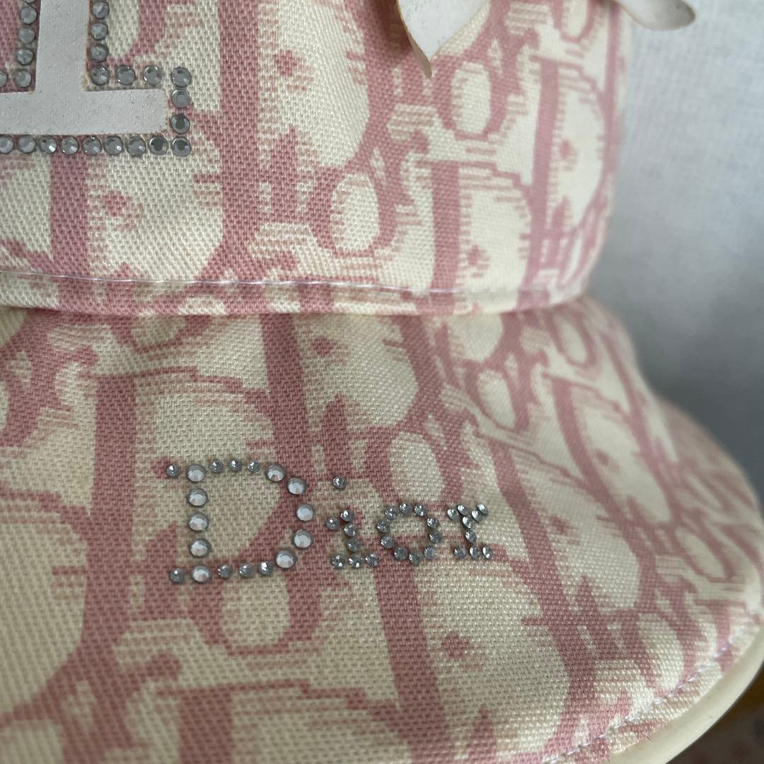 Dior ピンク　トロッター柄　バケツハット　サイズ58