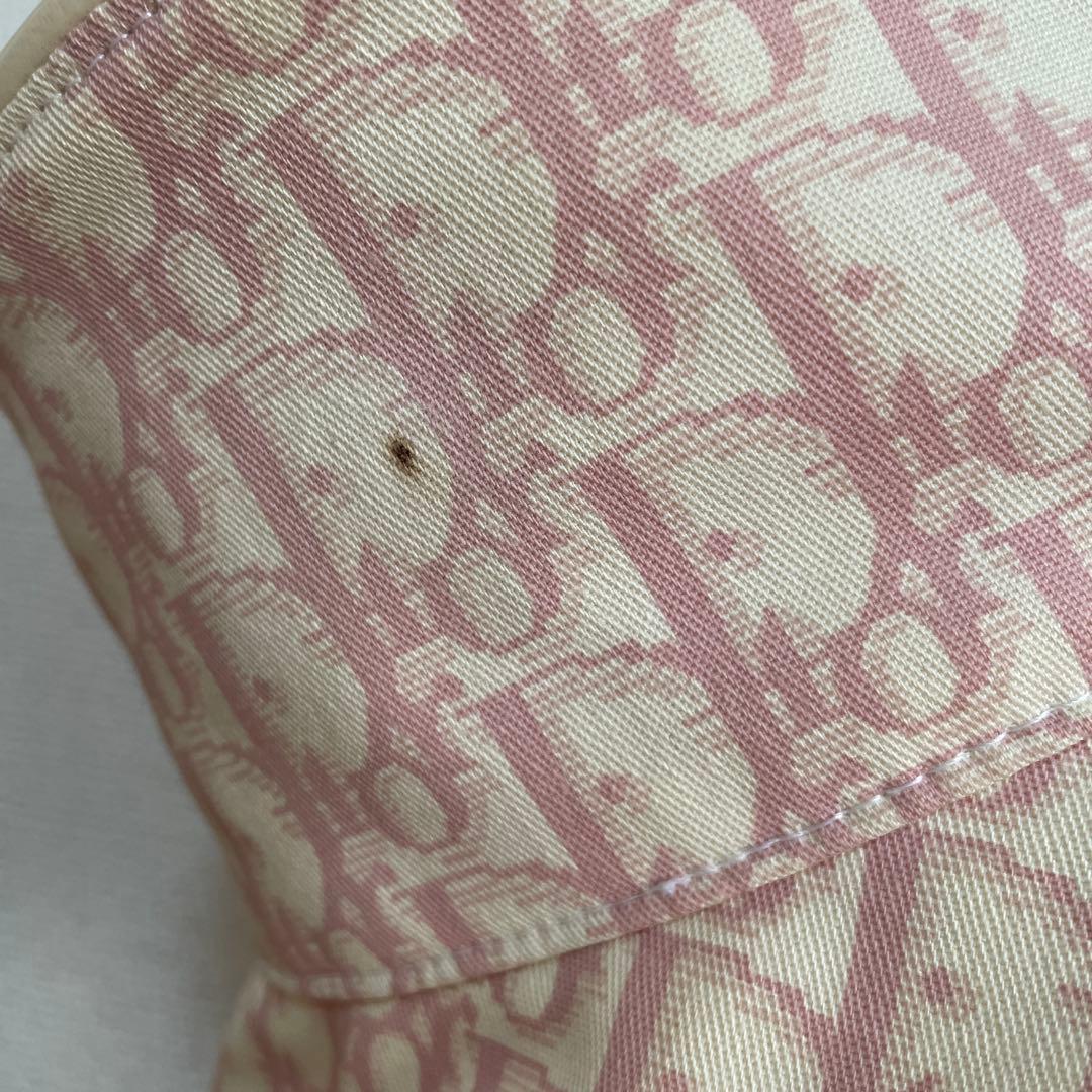 Dior ピンク　トロッター柄　バケツハット　サイズ58