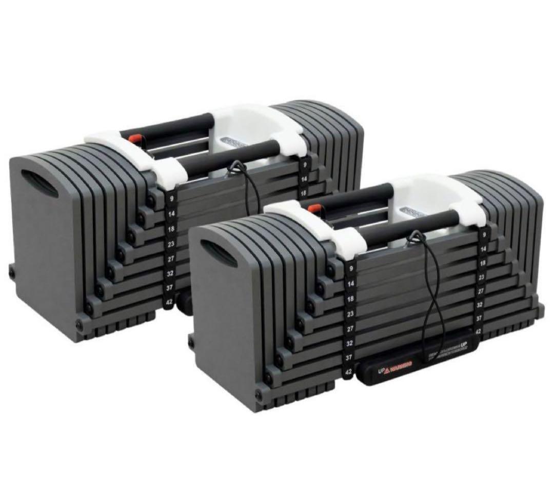 可変式ダンベル パワー ブロックダンベル 42kg 2個セット