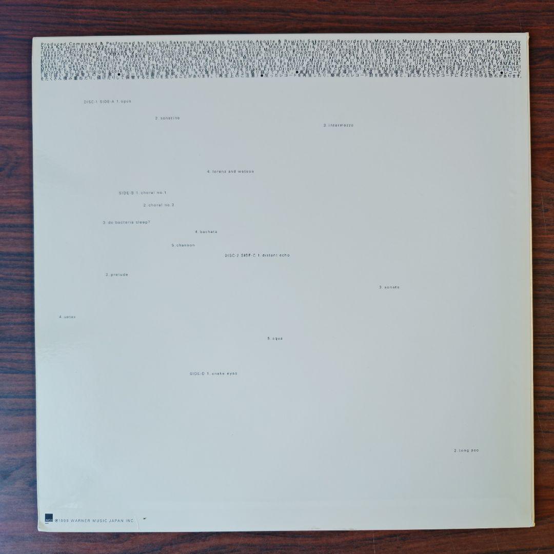 【オリジナル盤】坂本龍一 BTTB 1999年 Opus