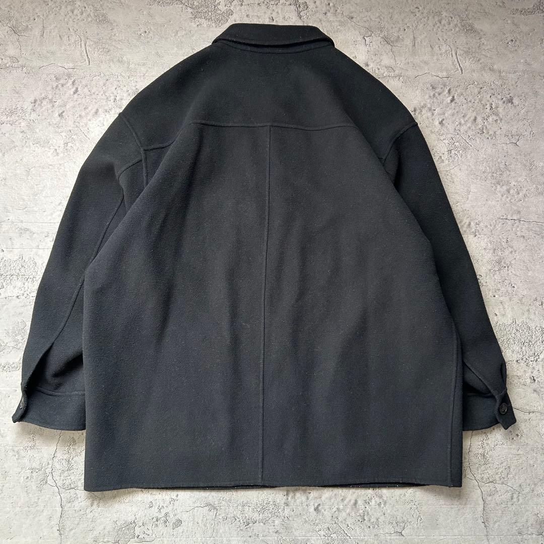 別注 +J ユニクロ ジルサンダー ウールブレンドオーバーサイズシャツジャケット
