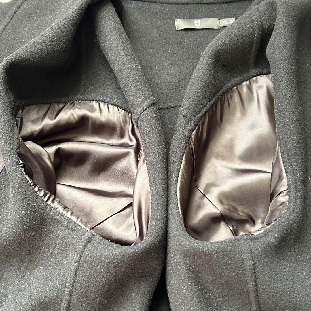 別注 +J ユニクロ ジルサンダー ウールブレンドオーバーサイズシャツジャケット