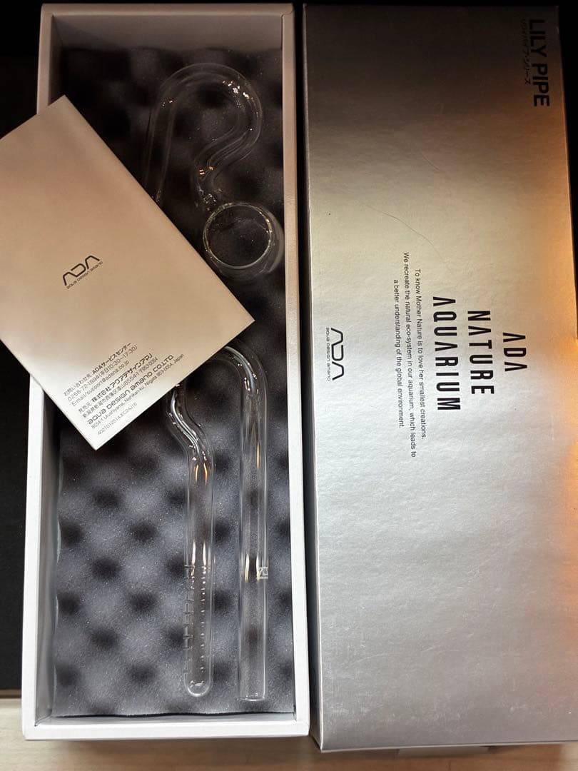 ADA LILY PIPEミニ 外部フィルター用ガラスパイプ　中古美品