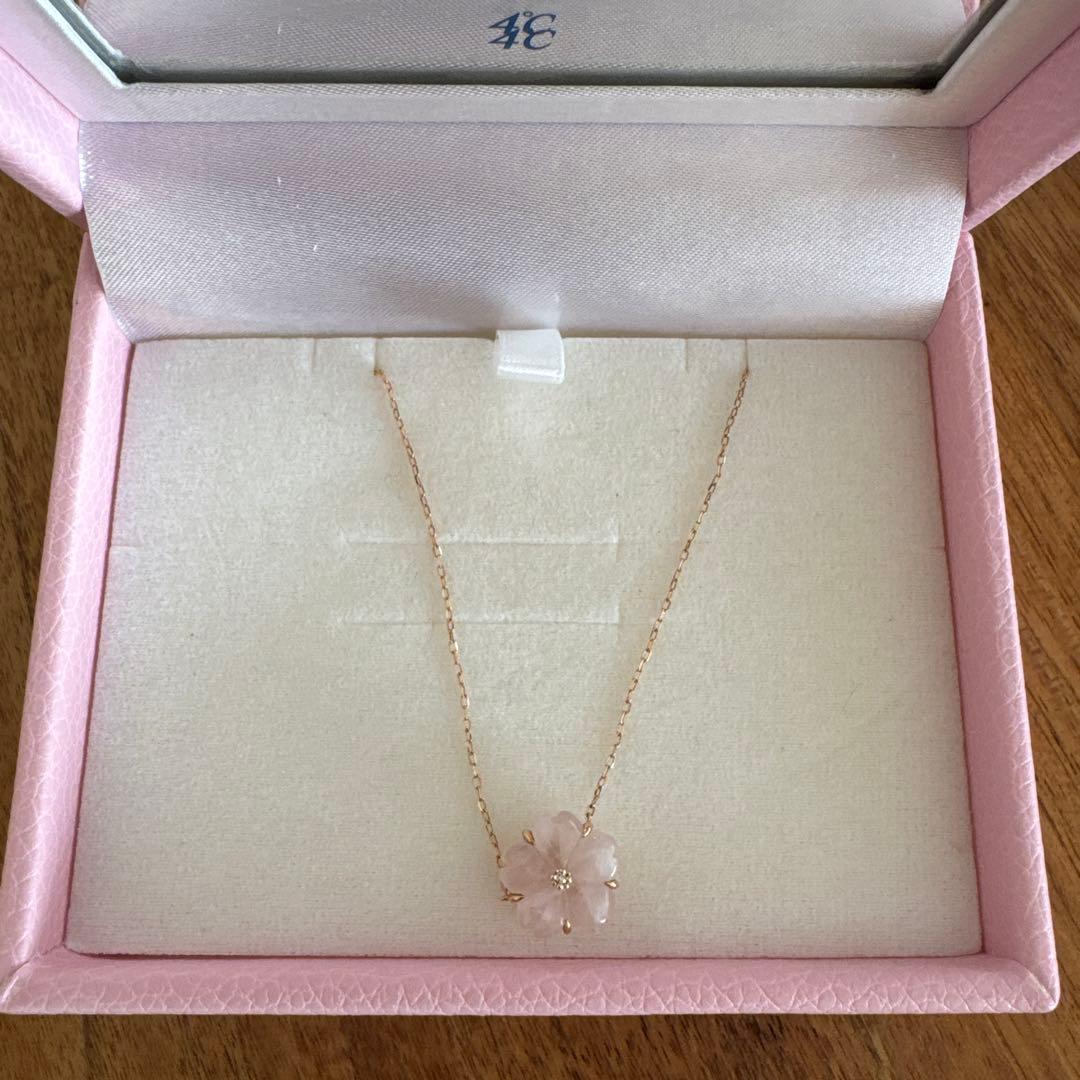 ヨンドシー　4℃　2024桜コレクション限定品 ネックレス　金　K18