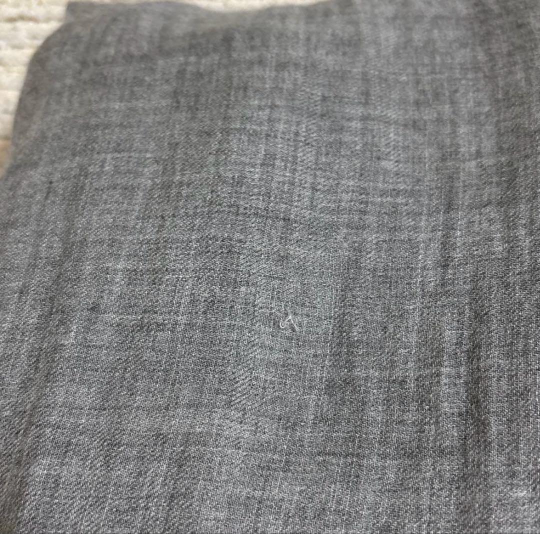 ファリエロサルティ アズーラ　グレー　ストール　カシミヤ混　大判ストール